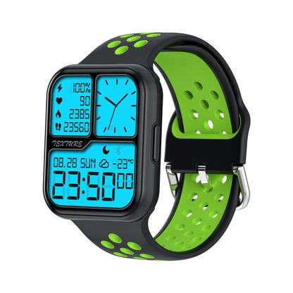 S226 1.72 inch Waterproof Smart Sports Watch Support Heart Rate Monitoring / Blood Pressure Monitoring(Black Green) - Smart Wear by buy2fix | Online Shopping UK | buy2fix