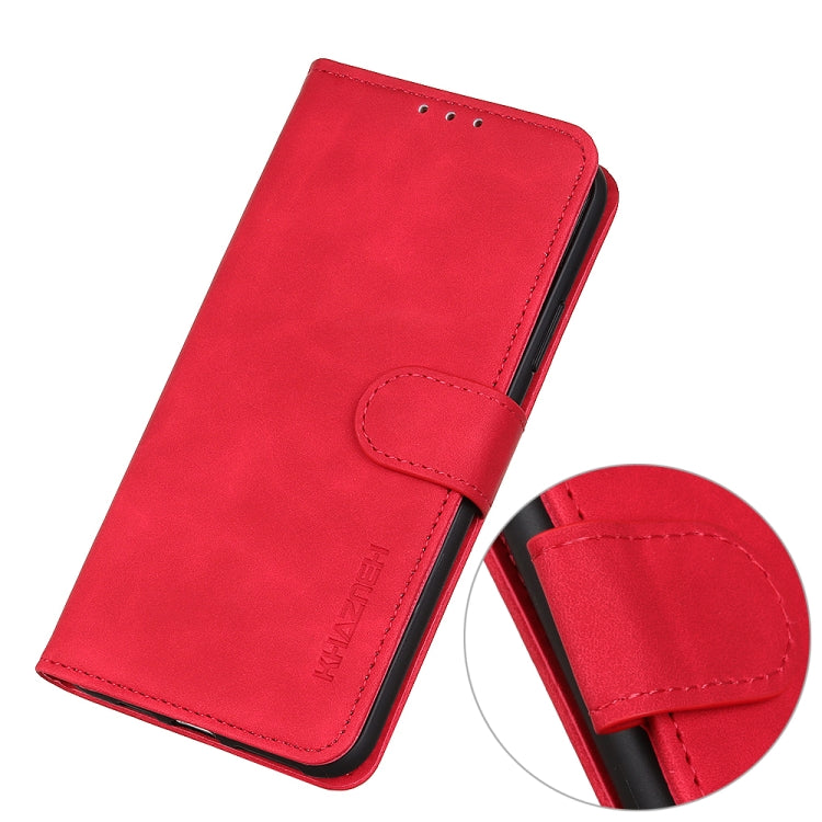 For OnePlus Nord CE 3 Lite KHAZNEH Retro Texture Flip Leather Phone Case(Red) - OnePlus Cases by buy2fix | Online Shopping UK | buy2fix