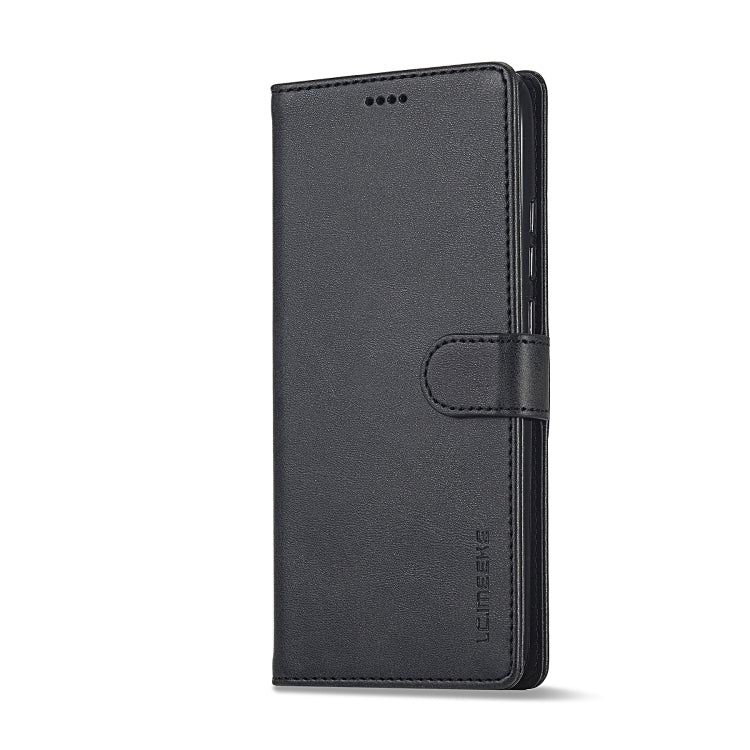 For Xiaomi Redmi Note 12 Pro 5G/Poco X5 Pro LC.IMEEKE Calf Texture Horizontal Flip Leather Case(Black) - Note 12 Pro Cases by LC.IMEEKE | Online Shopping UK | buy2fix