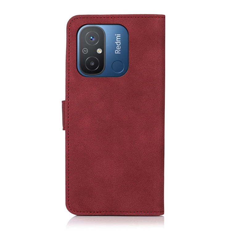 For Xiaomi Redmi 12C/11A KHAZNEH Matte Texture Leather Phone Case(Red) - Xiaomi Cases by buy2fix | Online Shopping UK | buy2fix