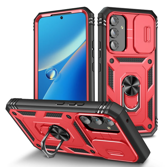 For Samsung Galaxy A54 5G Sliding Camshield TPU + PC Phone Case(Red+Black) - Galaxy Phone Cases by buy2fix | Online Shopping UK | buy2fix