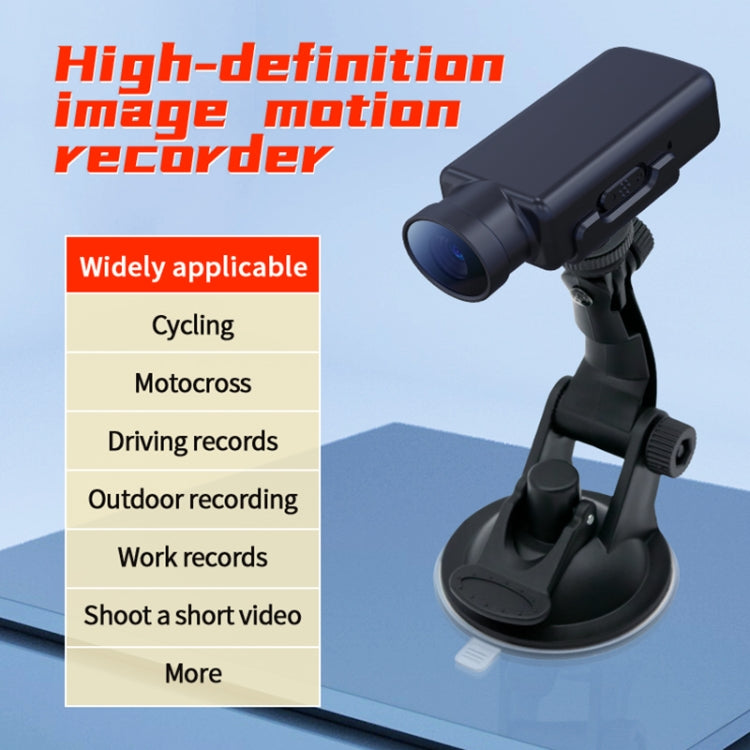 JNN V17 1080P HD Wide Angle Video Sports Recorder with Stand, Capacity:256G(Black) - Digital Video Recorder by JNN | Online Shopping UK | buy2fix