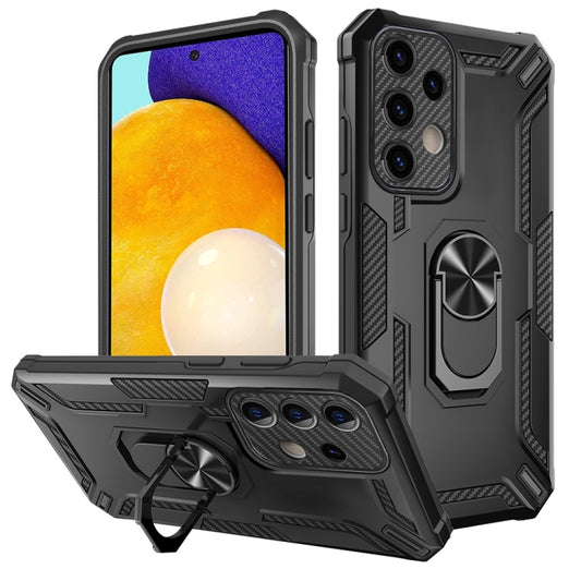 For Samsung Galaxy A52 5G / 4G Warship Armor 2 in 1 Shockproof Phone Case(Black) - Galaxy Phone Cases by buy2fix | Online Shopping UK | buy2fix