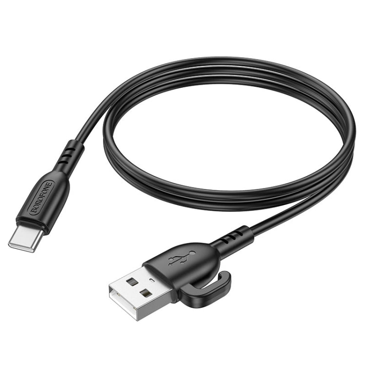 Borofone BX91 USB to Type-C Symbol 3A Charging Data Cable, Length:1m(White) -  by Borofone | Online Shopping UK | buy2fix