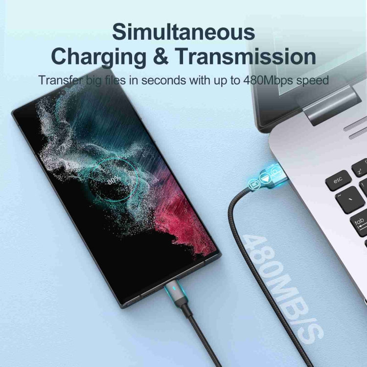 JOYROOM S-UM018A10 Extraordinary Series 2.4A USB-A to Micro USB Fast Charging Data Cable, Cable Length:1.2m(Black) -  by JOYROOM | Online Shopping UK | buy2fix