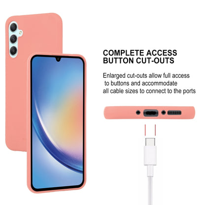 For Samsung Galaxy A34 5G GOOSPERY SOFT FEELING Liquid TPU Soft Phone Case(Pink) - Galaxy Phone Cases by GOOSPERY | Online Shopping UK | buy2fix