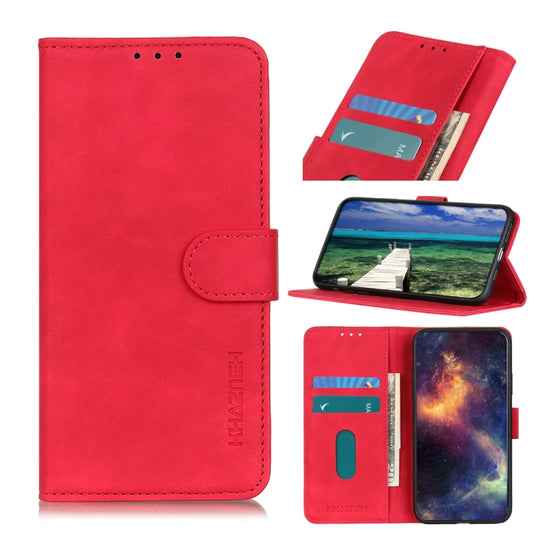 For Xiaomi Redmi Note 12 4G Global KHAZNEH Retro Texture Flip Leather Phone Case(Red) - Note 12 Cases by buy2fix | Online Shopping UK | buy2fix