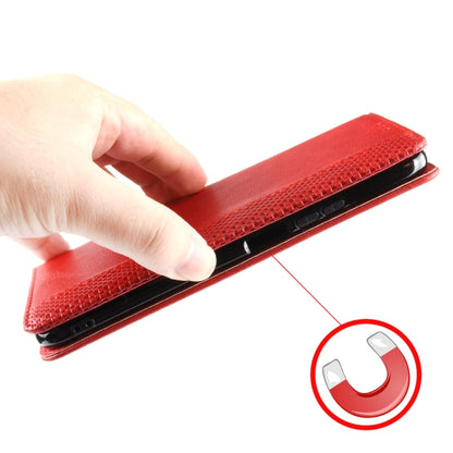 For TCL 403 Magnetic Buckle Retro Texture Leather Phone Case(Red) - More Brand by buy2fix | Online Shopping UK | buy2fix