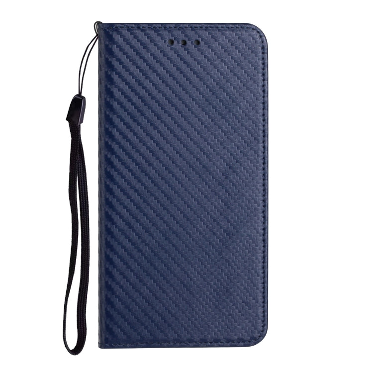 For Xiaomi Redmi 12C Carbon Fiber Texture Magnetic Flip Leather Phone Case(Blue) - Xiaomi Cases by buy2fix | Online Shopping UK | buy2fix