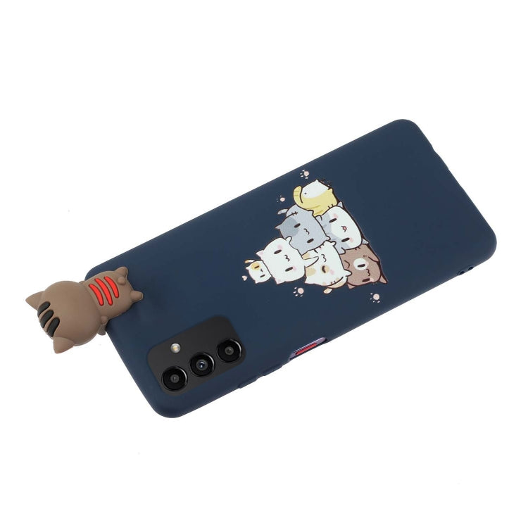 For Samsung Galaxy A14 5G Shockproof Cartoon TPU Phone Case(Stacked Cats) - Galaxy Phone Cases by buy2fix | Online Shopping UK | buy2fix