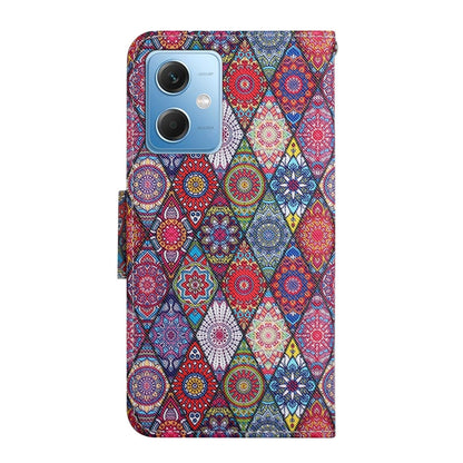 For Xiaomi Redmi Note 12 5G Global/Poco X5 Colored Drawing Pattern Flip Leather Phone Case(Diamond Kaleidoscope) - Note 12 Cases by buy2fix | Online Shopping UK | buy2fix