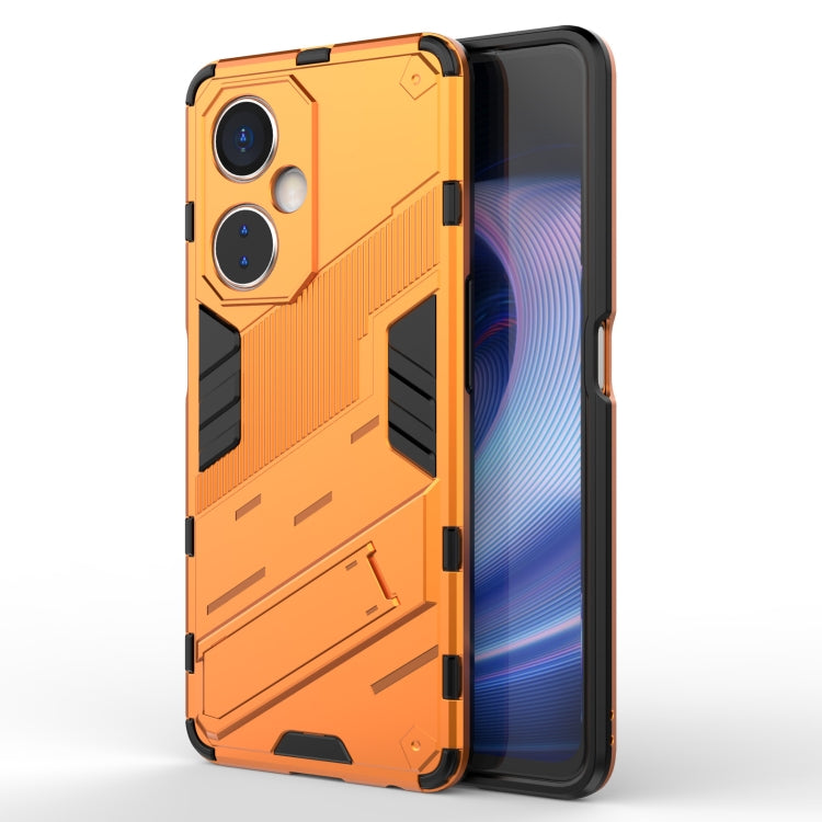 For OnePlus Nord CE 3 Punk Armor 2 in 1 PC + TPU Phone Case with Holder(Orange) - OnePlus Cases by buy2fix | Online Shopping UK | buy2fix