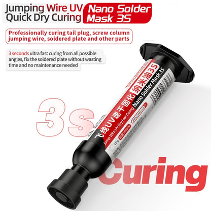 Qianli MEGA-IDEA Nano Solder Mask 3S Jump Wire UV Dry Fast Curing Glue - Repair & Spare Parts by buy2fix | Online Shopping UK | buy2fix