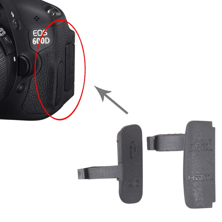 For Canon EOS 600D OEM USB Cover Cap - Repair & Spare Parts by buy2fix | Online Shopping UK | buy2fix