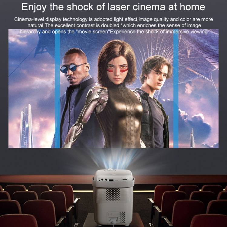 A007 Portable 1280 x 720 HD 113 ANSI Smart LED Projector, Plug:US Plug(White) - Consumer Electronics by buy2fix | Online Shopping UK | buy2fix
