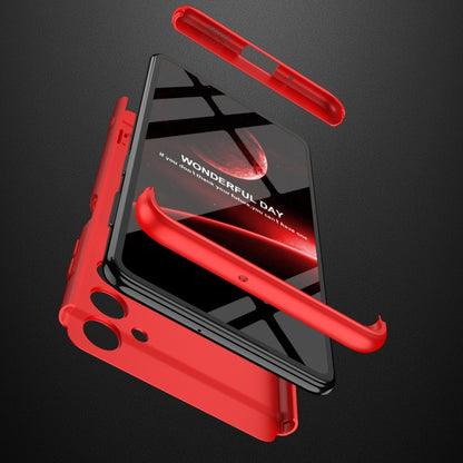 For Samsung Galaxy F54 GKK Three Stage Splicing Full Coverage PC Phone Case(Black Red) - Galaxy Phone Cases by GKK | Online Shopping UK | buy2fix
