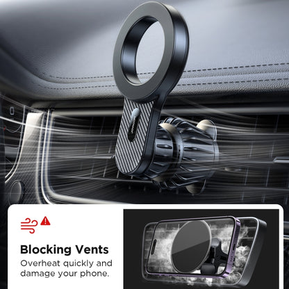 JOYROOM JR-ZS355 Magnetic Car Air Vent Phone Mount(Black) - Car Holders by JOYROOM | Online Shopping UK | buy2fix