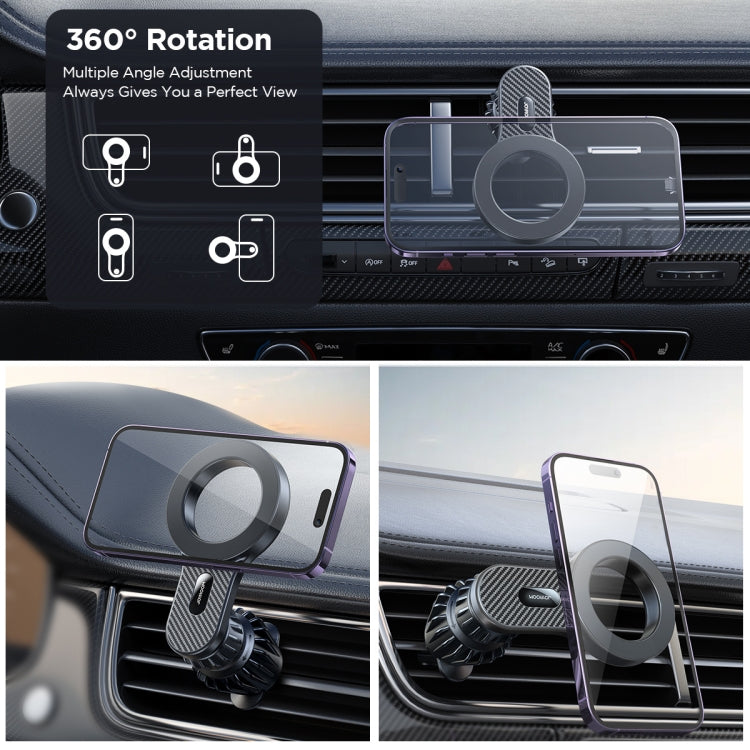 JOYROOM JR-ZS355 Magnetic Car Air Vent Phone Mount(Black) - Car Holders by JOYROOM | Online Shopping UK | buy2fix