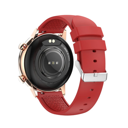 HK39 1.1 inch Smart Silicone Strap Watch Supports Bluetooth Call/Blood Oxygen Monitoring(Red) - Smart Wear by buy2fix | Online Shopping UK | buy2fix