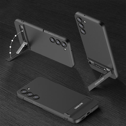 For Samsung Galaxy S23+ 5G GKK Triumph Ultra Thin Full Coverage Phone Case with Stand(Black) - Galaxy S23+ 5G Cases by GKK | Online Shopping UK | buy2fix