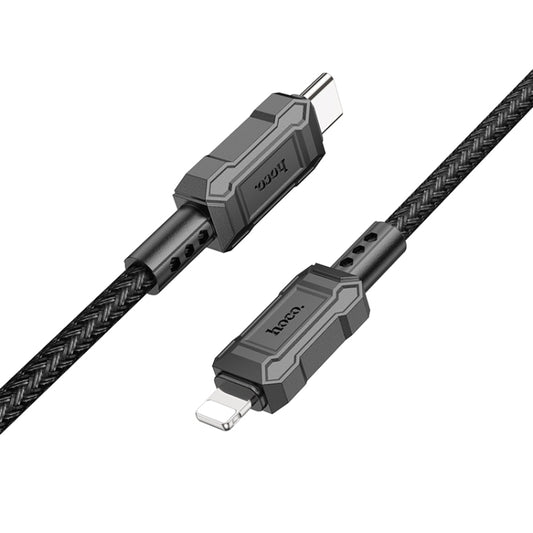 hoco X94 Leader PD 20W USB-C / Type-C to 8 Pin Charging Data Dable, Length:1m(Black) - 2 in 1 Cable by hoco | Online Shopping UK | buy2fix