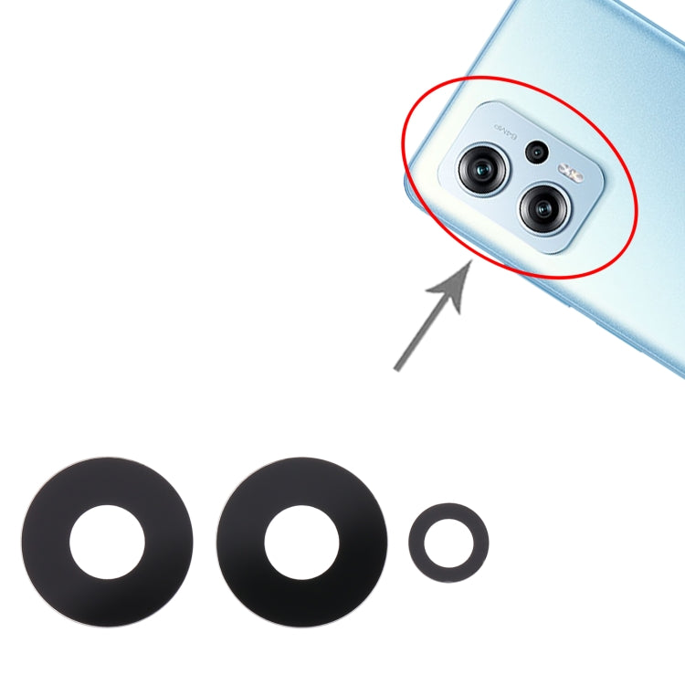 For Xiaomi Redmi Note 11T Pro 10pcs Back Camera Lens - Camera by buy2fix | Online Shopping UK | buy2fix