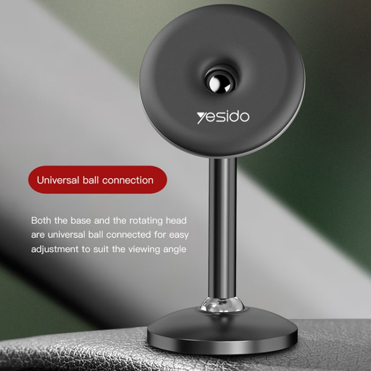 Yesido C93 720 Degree Rotation Dual Ball Paste Magsafe Magnetic Car Phone Holder(Black) -  by Yesido | Online Shopping UK | buy2fix