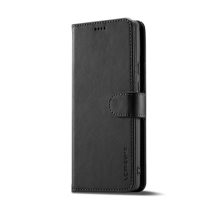 For Google Pixel 7a LC.IMEEKE Calf Texture Flip Leather Phone Case(Black) - Google Cases by LC.IMEEKE | Online Shopping UK | buy2fix