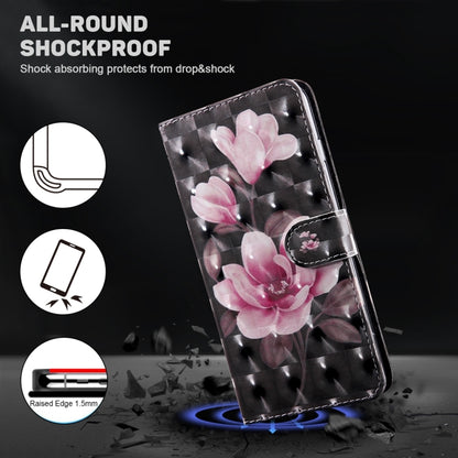 For Xiaomi 13 Ultra 3D Painted Pattern Leather Phone Case(Pink Flower) - 13 Ultra Cases by buy2fix | Online Shopping UK | buy2fix