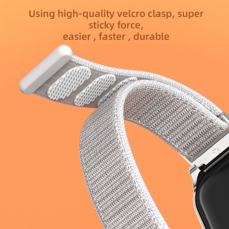 For Xiaomi Smart Band 8 Active / Redmi Band 2 Mijobs Metal Shell Nylon Breathable Watch Band(Orange Gold) - Watch Bands by MIJOBS | Online Shopping UK | buy2fix