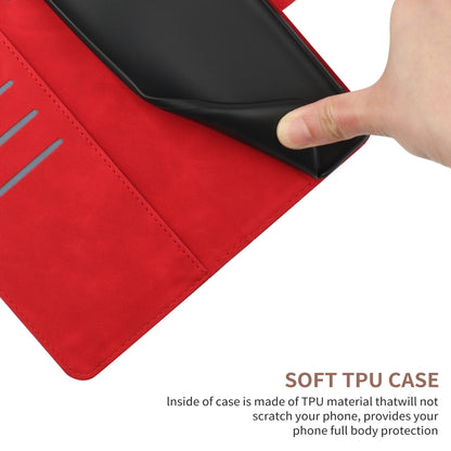 For Xiaomi Redmi Note 12 Pro+ Stitching Embossed Leather Phone Case(Red) - Note 12 Pro+ Cases by buy2fix | Online Shopping UK | buy2fix