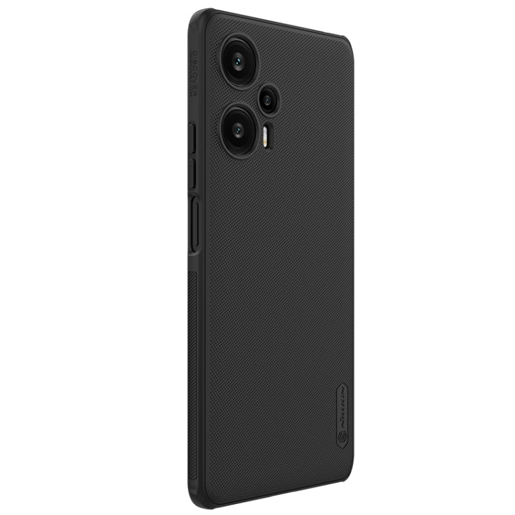 For Xiaomi Redmi Note 12 Turbo / Poco F5 NILLKIN Frosted Shield Pro PC + TPU Phone Case(Black) - Xiaomi Cases by NILLKIN | Online Shopping UK | buy2fix