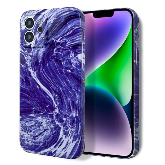 For iPhone 12 Pro Max Marble Pattern Phone Case(Purple White) - iPhone 12 Pro Max Cases by buy2fix | Online Shopping UK | buy2fix