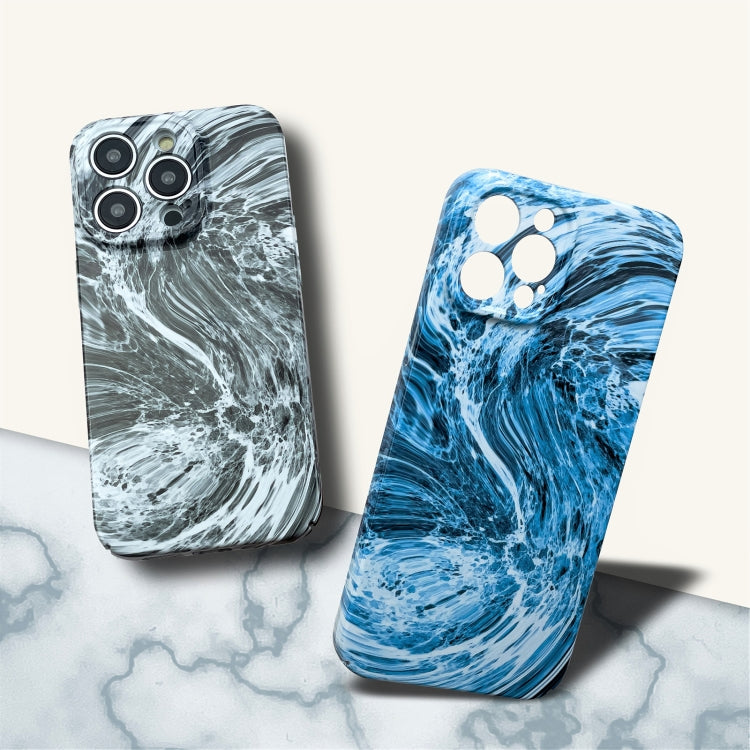 For iPhone 13 Pro Marble Pattern Phone Case(Blue White) - iPhone 13 Pro Cases by buy2fix | Online Shopping UK | buy2fix