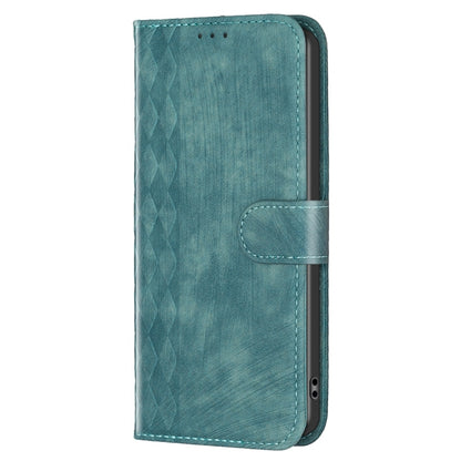 For Xiaomi 13 Pro Plaid Embossed Leather Phone Case(Green) - 13 Pro Cases by buy2fix | Online Shopping UK | buy2fix