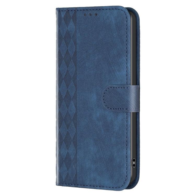 For Xiaomi Redmi A1 / A1+ Plaid Embossed Leather Phone Case(Blue) - Xiaomi Cases by buy2fix | Online Shopping UK | buy2fix