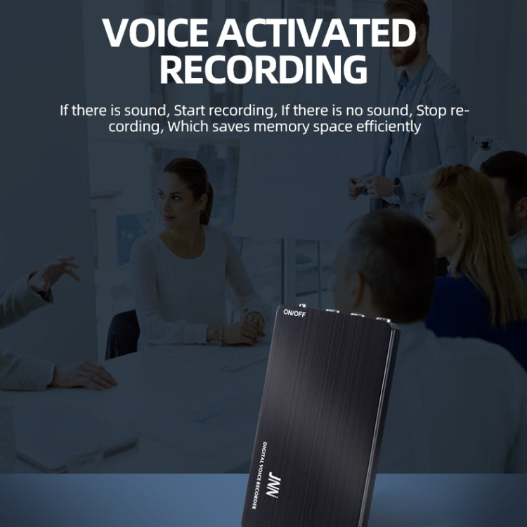 JNN M2 Ultra-thin HD Noise Reduction Intelligent Control Voice Voice Recorder, Capacity:4GB(Black) - Other Style by JNN | Online Shopping UK | buy2fix