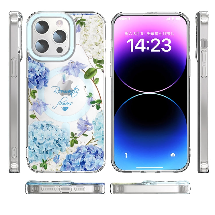 For iPhone 13 Pro MagSafe Magnetic TPU Phone Case(Small Floral) - iPhone 13 Pro Cases by buy2fix | Online Shopping UK | buy2fix