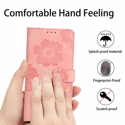 For Xiaomi Redmi A1 Flower Embossing Pattern Leather Phone Case(Pink) - Xiaomi Cases by buy2fix | Online Shopping UK | buy2fix