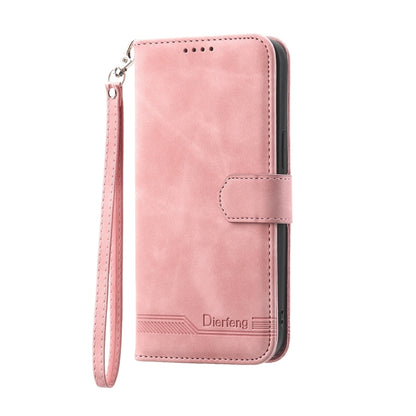 For Xiaomi Redmi Note 12 Turbo 5G/Poco F5 Dierfeng Dream Line TPU + PU Leather Phone Case(Pink) - Xiaomi Cases by buy2fix | Online Shopping UK | buy2fix