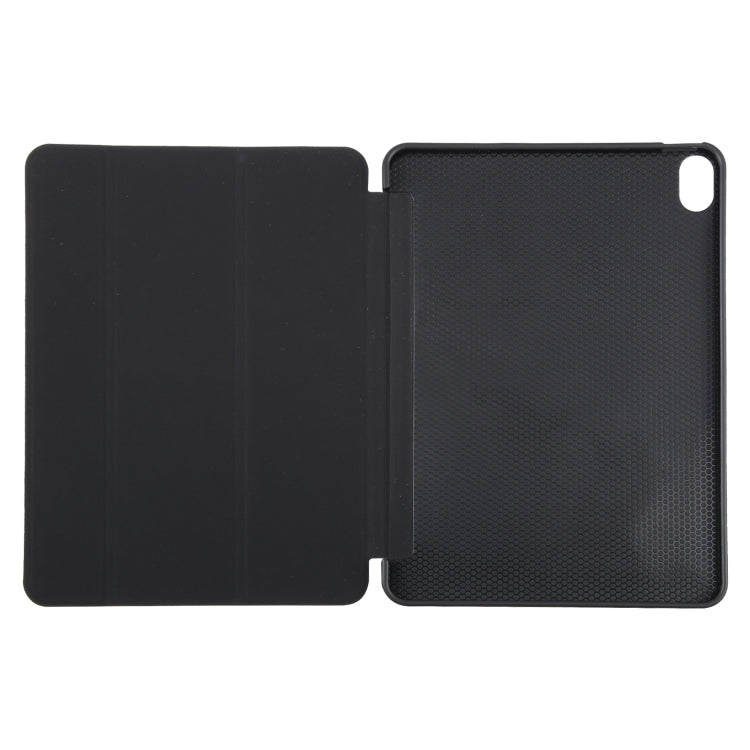 For iPad 10.9 2022 / Air 5 / Air 4 GEBEI 3-folding Holder Shockproof Flip Leather Tablet Case(Black) - iPad Air (2022) / (2020) 10.9 Cases by GEBEI | Online Shopping UK | buy2fix