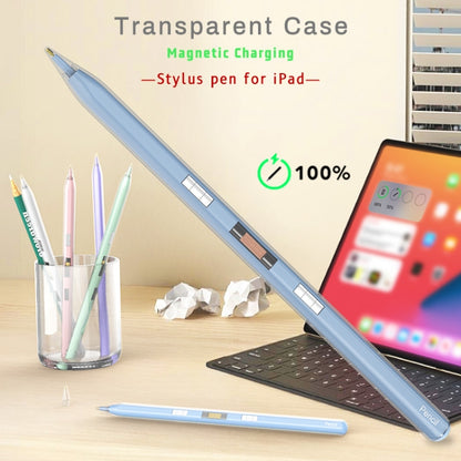 P10s Transparent Case Wireless Charging Stylus Pen for iPad 2018 or Later(Pink) - Stylus Pen by buy2fix | Online Shopping UK | buy2fix