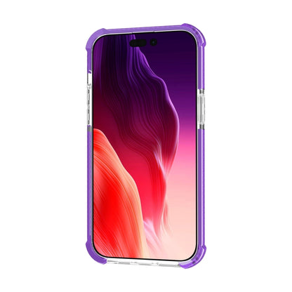 For iPhone 15 Pro Max Four-corner Shockproof TPU + Acrylic Phone Case(Purple) - iPhone 15 Pro Max Cases by buy2fix | Online Shopping UK | buy2fix