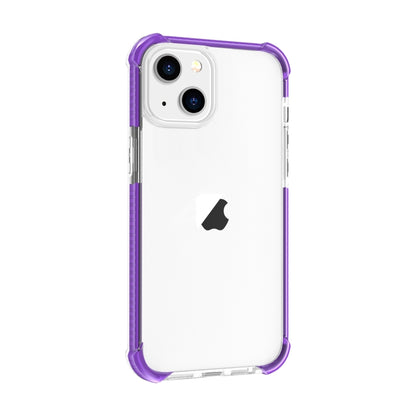 For iPhone 15 Four-corner Shockproof TPU + Acrylic Phone Case(Purple) - iPhone 15 Cases by buy2fix | Online Shopping UK | buy2fix