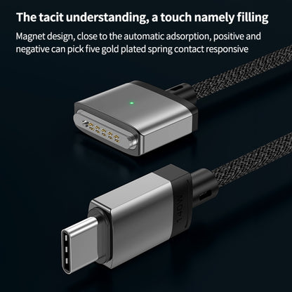 140W Type-C to Magsafe 3 Magnetic Charging Cable, Length:2m(Silver) - Cable & Adapter by buy2fix | Online Shopping UK | buy2fix