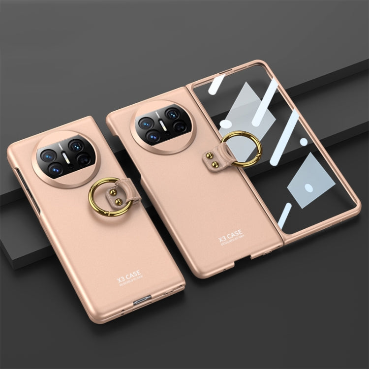 For Huawei Mate X3 GKK Ultra-thin PC Full Coverage Phone Case with Ring Holder(Gold) - Huawei Cases by GKK | Online Shopping UK | buy2fix
