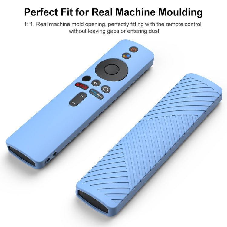 For Xiaomi 4K TV Stick Remote Control Liquid Silicone Protective Case(Dark Blue) - Remote Control Covers by buy2fix | Online Shopping UK | buy2fix