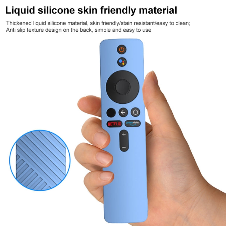 For Xiaomi 4K TV Stick Remote Control Liquid Silicone Protective Case(Dark Blue) - Remote Control Covers by buy2fix | Online Shopping UK | buy2fix