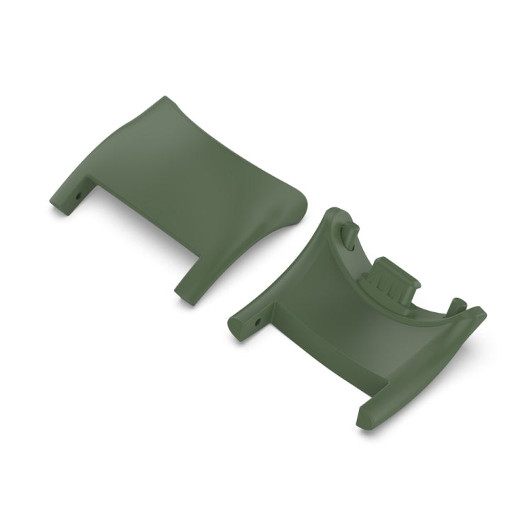 For Xiaomi Mi Band 8 1 Pair  PC Plastic Watch Band Connector(Dark Green) - For Xiaomi by buy2fix | Online Shopping UK | buy2fix