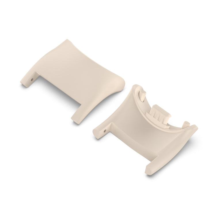 For Xiaomi Mi Band 8 1 Pair  PC Plastic Watch Band Connector(Ivory White) - For Xiaomi by buy2fix | Online Shopping UK | buy2fix